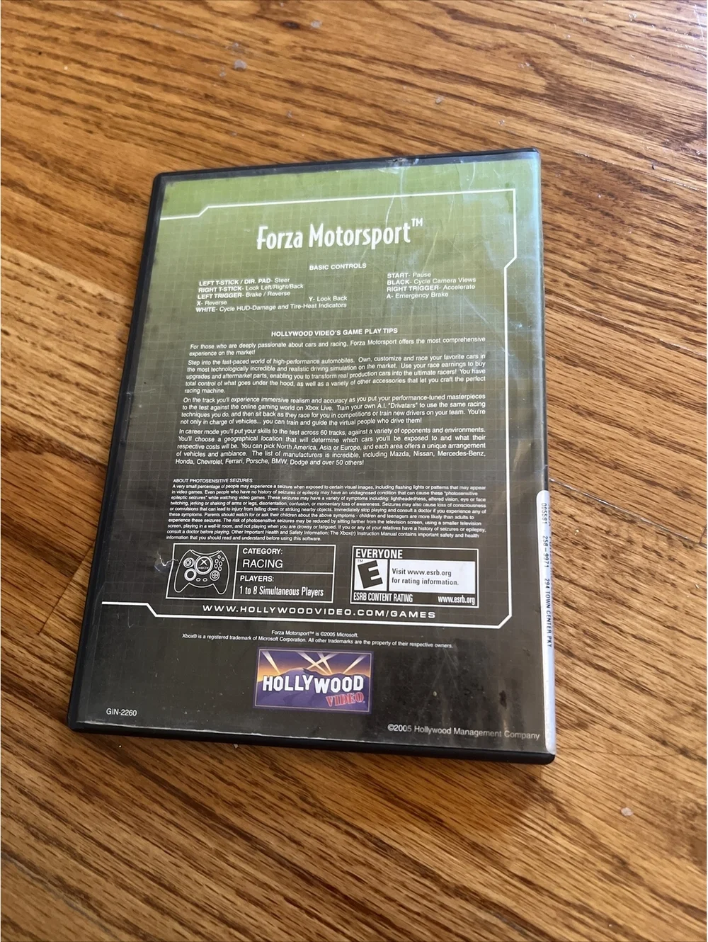Xbox : Forza Motorsport VideoGames